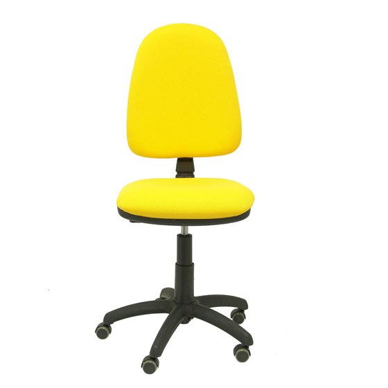 Silla Aýna bali amarillo ruedas de parqué
