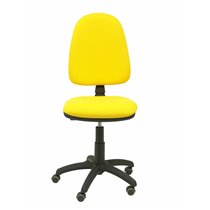 Silla Aýna bali amarillo ruedas de parqué