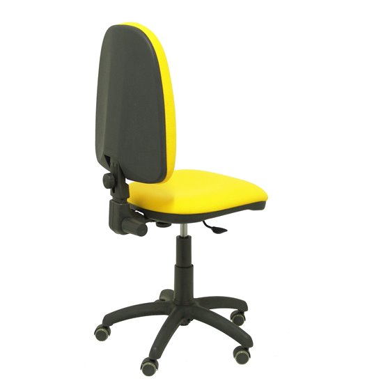 Silla Aýna bali amarillo ruedas de parqué