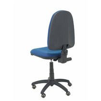 Silla Aýna bali azul marino ruedas de parqué