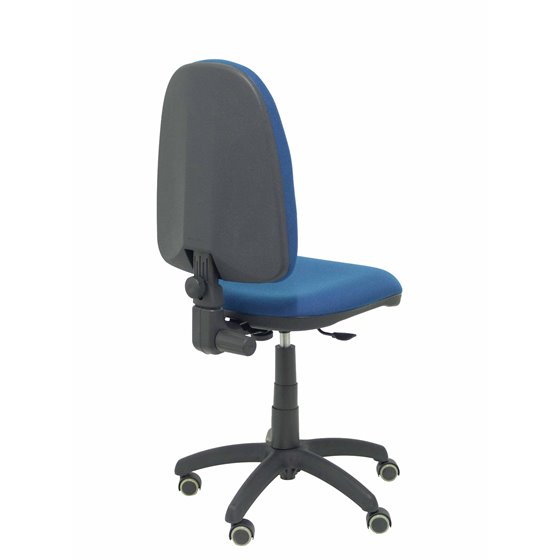 Silla Aýna bali azul marino ruedas de parqué