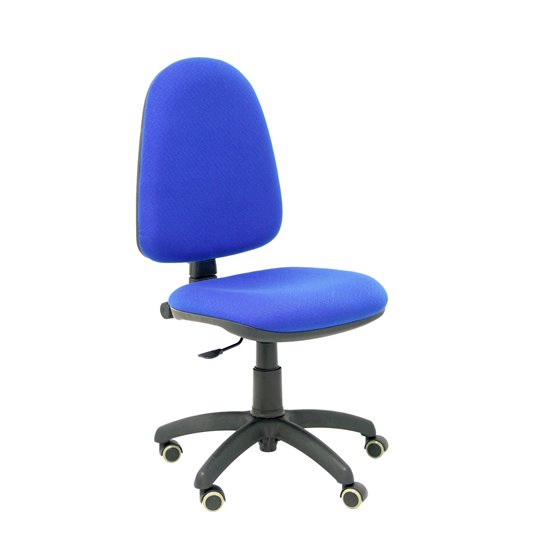 Silla Aýna bali azul ruedas de parqué