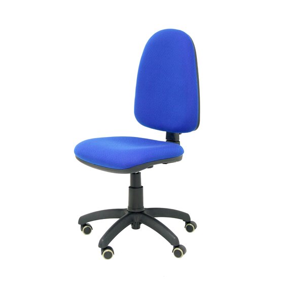Silla Aýna bali azul ruedas de parqué