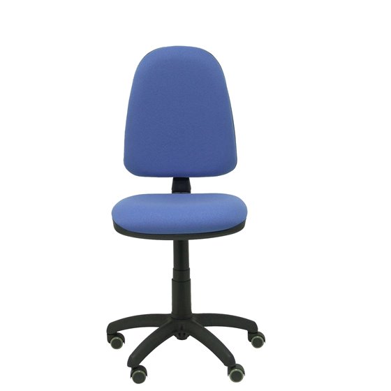 Silla Aýna bali azul claro ruedas de parqué