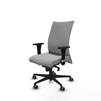 Albacete confidente XL sincro bali gris claro brazos 1D cromados base nailon ruedas 65mm engomadas