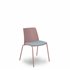 Pack 4 sillas Orgaz bali gris claro carcasa rosa y chasis rosa