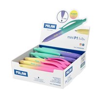 Boligrafos MILAN P1 touch mini Sunset Caja expositora de 24