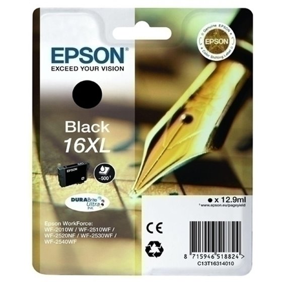 CARTUCHO EPSON T163140 NEGRO XL WF-2010/2510/2520/2530/2540