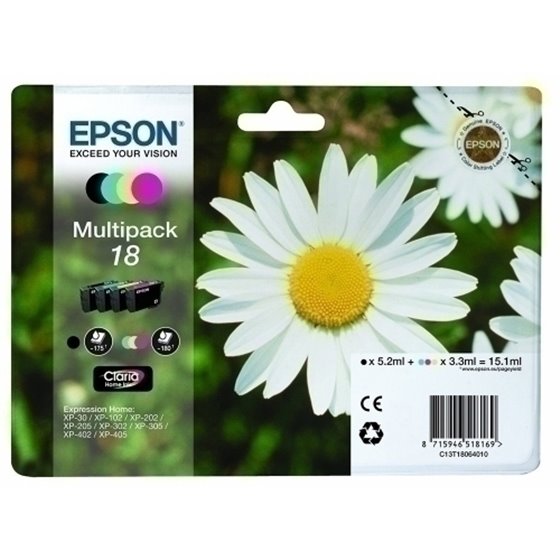 MULTIPACK EPSON T180640 N/C/M/A XP-102/205/305/405/30