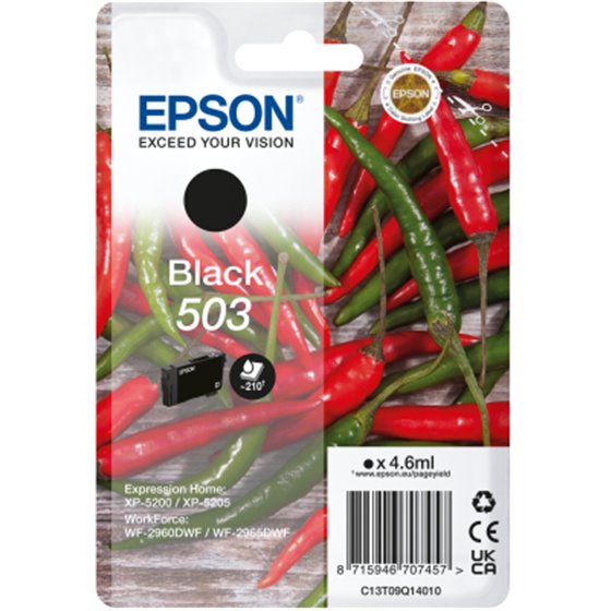 503 cartucho de tinta 1 pieza(s) Original Rendimiento estándar Negro