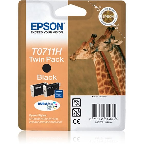 Giraffe Doble cartucho T0711H (etiqueta RF)