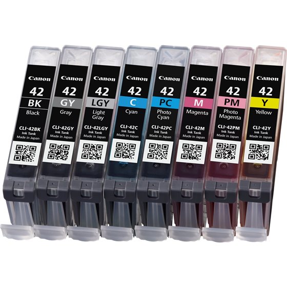 6384B010 cartucho de tinta 8 pieza(s) Original Rendimiento estándar Negro, Cian, Gris, Gris claro, Magenta, Fotos cian, Foto mag
