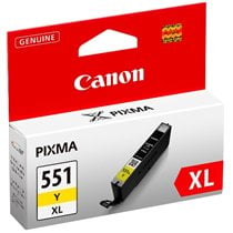 CLI-551XL Y w/sec cartucho de tinta 1 pieza(s) Original Alto rendimiento (XL) Amarillo