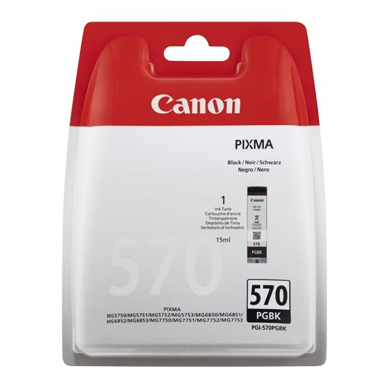PGI-570PGBK cartucho de tinta 1 pieza(s) Original Negro