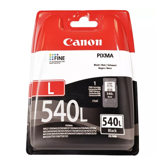 PG-540L cartucho de tinta 1 pieza(s) Original Negro