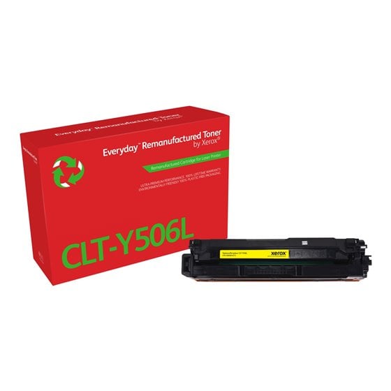 Everyday Tóner Everyday™ Amarillo remanufacturado de Xerox es compatible con Samsung CLT-Y506L, Capacidad alta