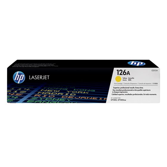 Cartucho de tóner original LaserJet 126A amarillo