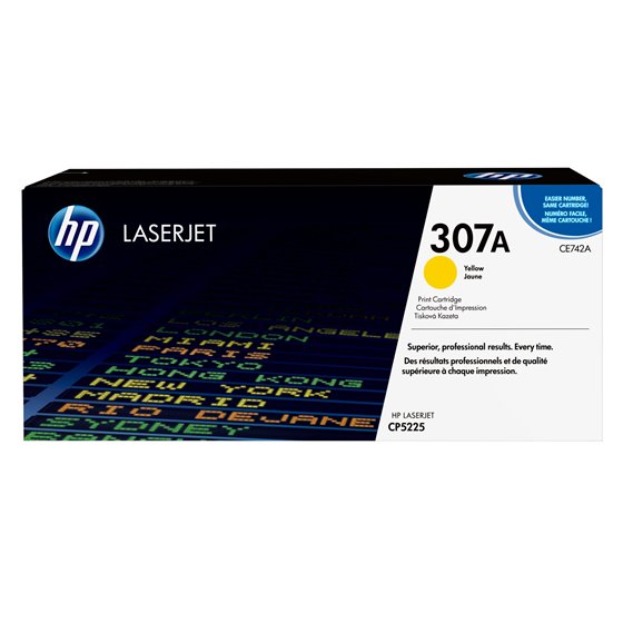 Cartucho de tóner original LaserJet 307A amarillo