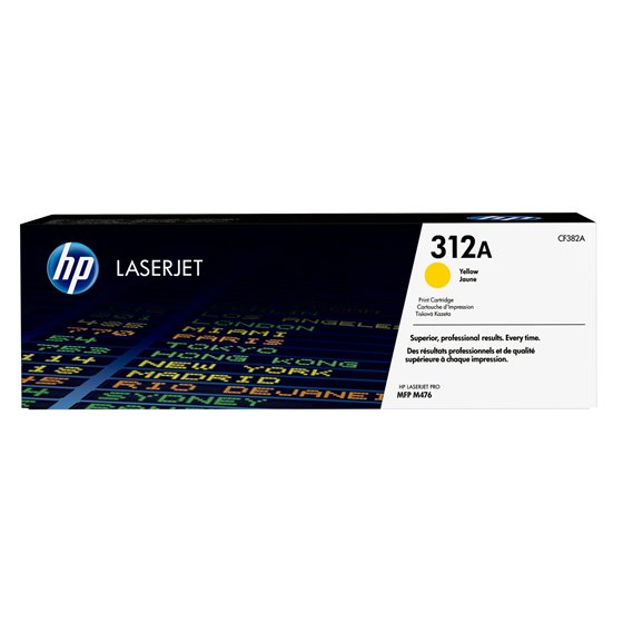 Cartucho de tóner 312A amarillo para LaserJet