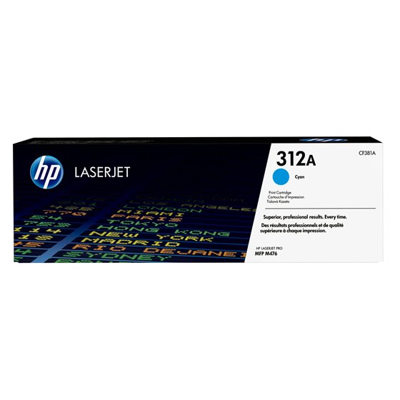 Cartucho de tóner 312A cian para LaserJet