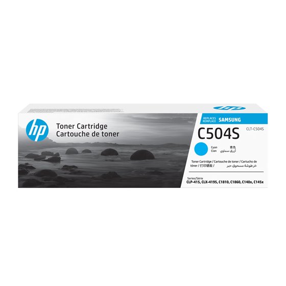 Samsung Cartucho de Tóner Original HP CLT-C504S cian