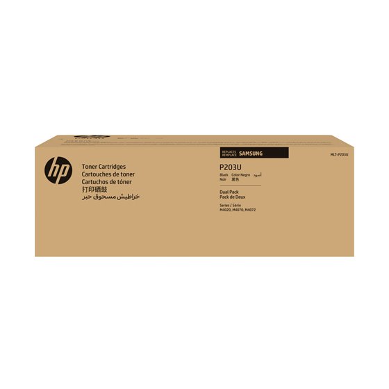 Samsung Paquete de 2 cartuchos de tóner negro de Samsung MLT-P203U de ultra alta capacidad