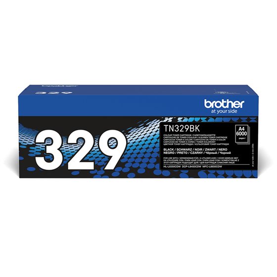 TN-329BK cartucho de tóner 1 pieza(s) Original Negro
