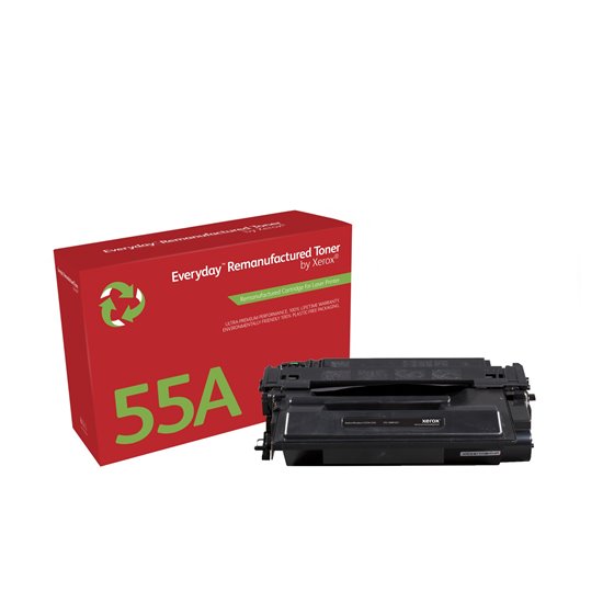 Remanufacturado Everyday Tóner Everyday™ Mono remanufacturado de Xerox es compatible con HP 55A (CE255A), Capacidad estándar
