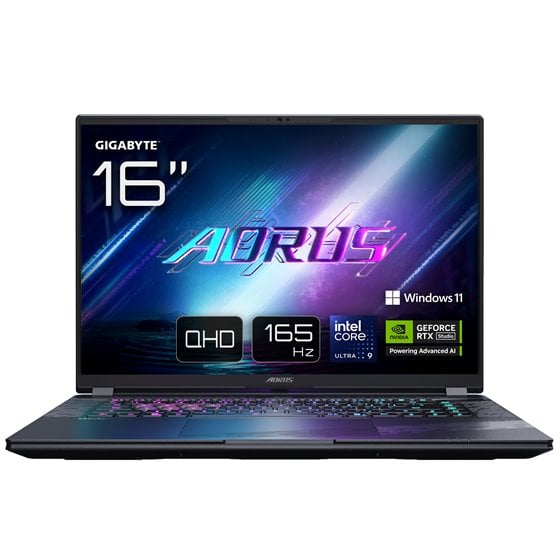 AORUS ELITE 16 BWH Portátil Gaming - 16,0“, 165Hz WQXGA, Intel Ultra 9 275HX, NVIDIA RTX 5070, 32GB DDR5 5600MHz, 1TB Gen4 SSD, 