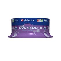 DVD+R Double Layer 8x Matt Silver 25pk Spindle 8,5 GB DVD+R DL 25 pieza(s)