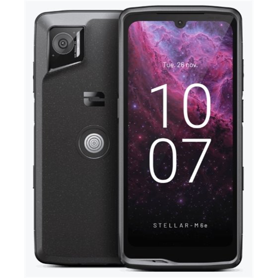 Stellar-M6E 15,5 cm (6.1") SIM doble Android 14 5G USB Tipo C 4 GB 64 GB 4500 mAh Negro