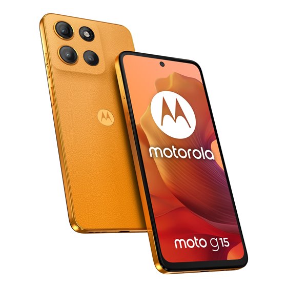 moto g15 17,1 cm (6.72") SIM doble Android 15 4G USB Tipo C 8 GB 256 GB 5200 mAh Naranja