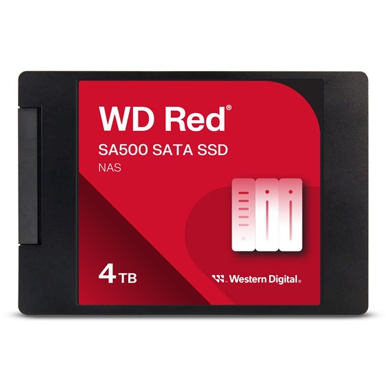 Red WD SA500 4 TB 2.5" Serial ATA III 3D NAND