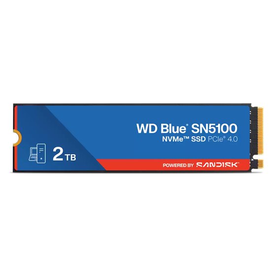 WD Blue SN5100 2 TB M.2 PCI Express 4.0 NVMe QLC 3D NAND