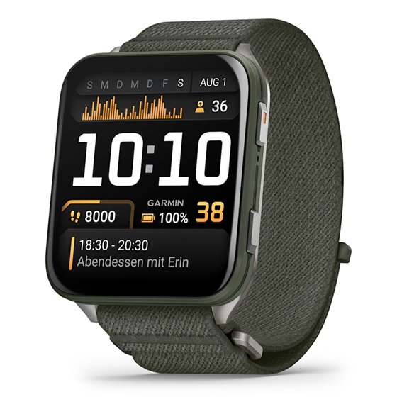Venu X1 5,08 cm (2") AMOLED Digital 448 x 486 Pixeles Pantalla táctil Gris Wifi GPS (satélite)