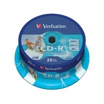 CD-R AZO Wide Inkjet Printable 700 MB 25 pieza(s)