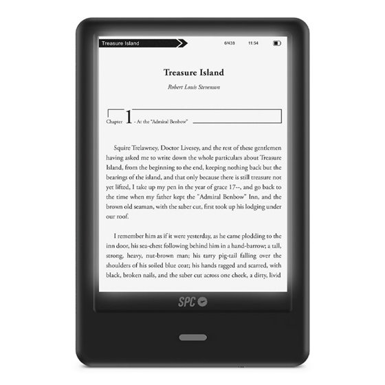 Dickens Light 2 Pro lectore de e-book Pantalla táctil 8 GB Negro