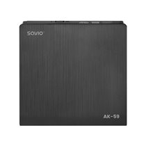 AK-59 External slim CD/DVD Recorder R/RW - USB-C/USB-A black unidad de disco óptico DVD±RW Negro