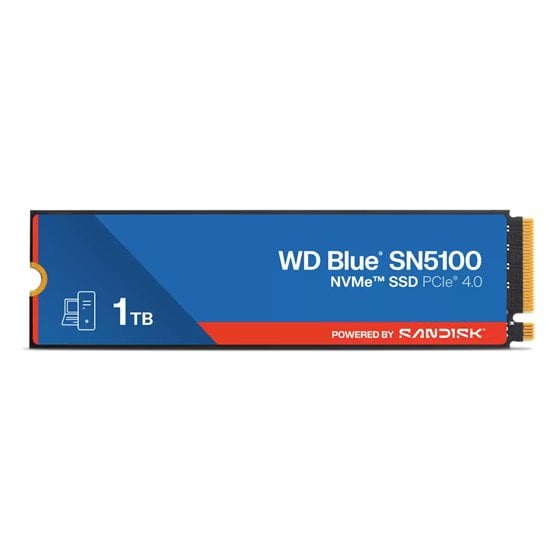 WD Blue SN5100 1 TB M.2 PCI Express 4.0 NVMe QLC 3D NAND