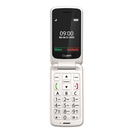 GL595 7,11 cm (2.8") 114 g Blanco Teléfono para personas mayores
