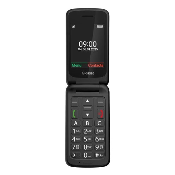 GL595 7,11 cm (2.8") 114 g Negro Teléfono para personas mayores
