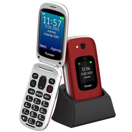 E350 Max Audio 3 Plus 4G – Teléfono con tapa – Rojo
