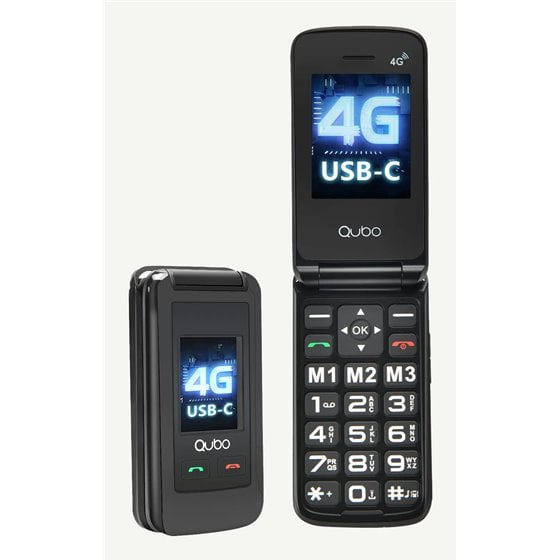 X-247 4G teléfono móvil 7,11 cm (2.8") Negro
