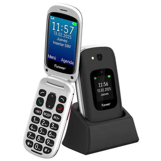 E350 Max Audio 3 Plus 4G – Teléfono con tapa – Negro