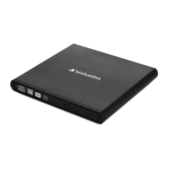 External Slimline CD/DVD Writer unidad de disco óptico DVD±RW Negro
