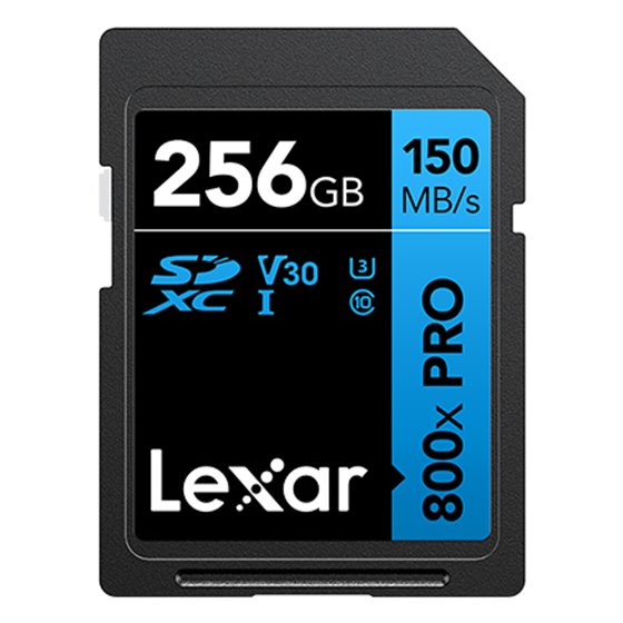 High-Performance 800xPRO 256 GB SDXC UHS-I Clase 10