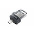 Ultra Dual m3.0 unidad flash USB 128 GB USB Type-A / Micro-USB 3.2 Gen 1 (3.1 Gen 1) Negro, Plata, Transparente