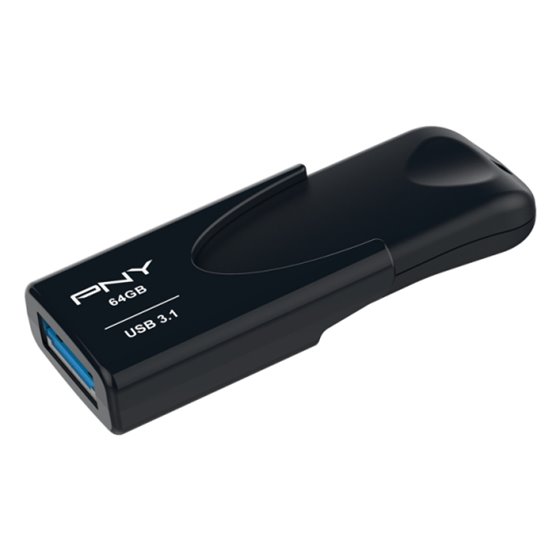 Attaché 4 unidad flash USB 64 GB USB tipo A 3.2 Gen 1 (3.1 Gen 1) Negro