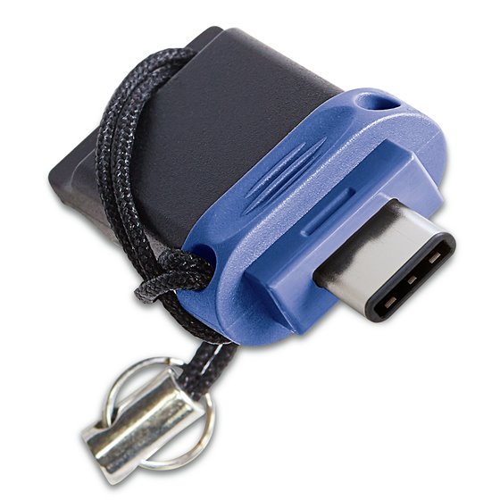 Dual - Unidad USB 3.0 de 64 GB - USB-C / USB-A - Azul