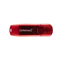 Rainbow Line unidad flash USB 128 GB USB tipo A 2.0 Rojo, Transparente